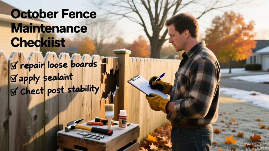 October Fence Maintenance Checklist: Prep for Winter