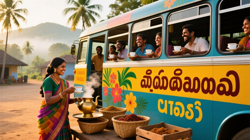 Photo Shoot on the Magic Tamil Tea Bus in Sri Lanka: A Cultural Snapshot on Wheels