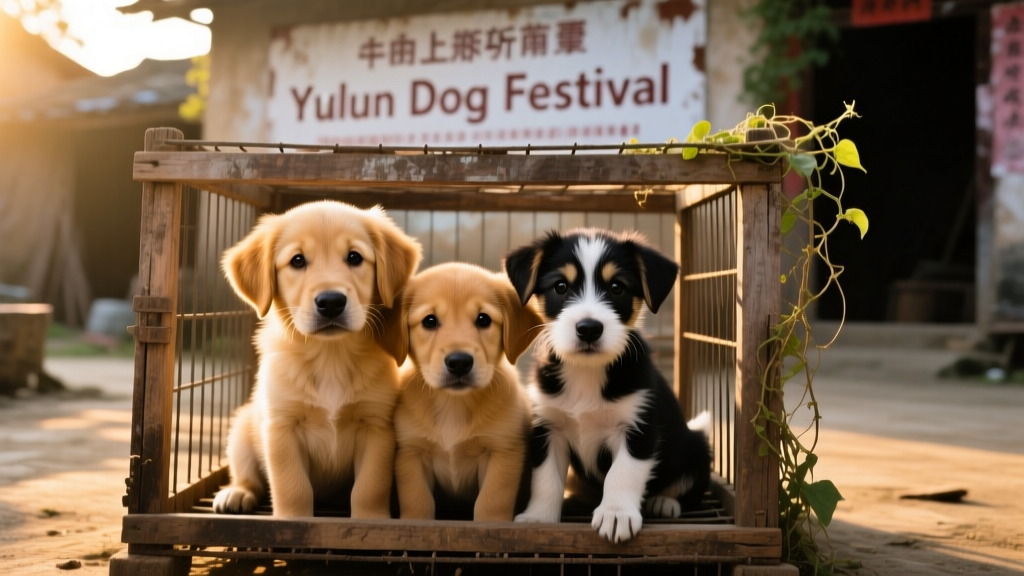 puppies in a cage