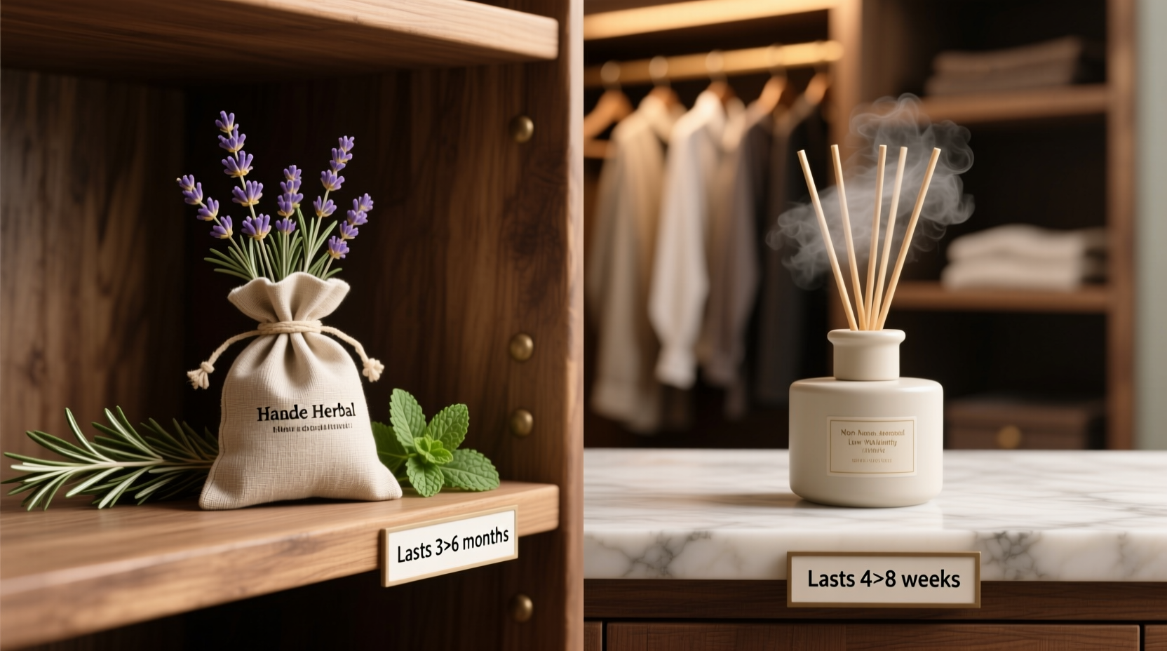 closet scent diffusers vs herb sachets