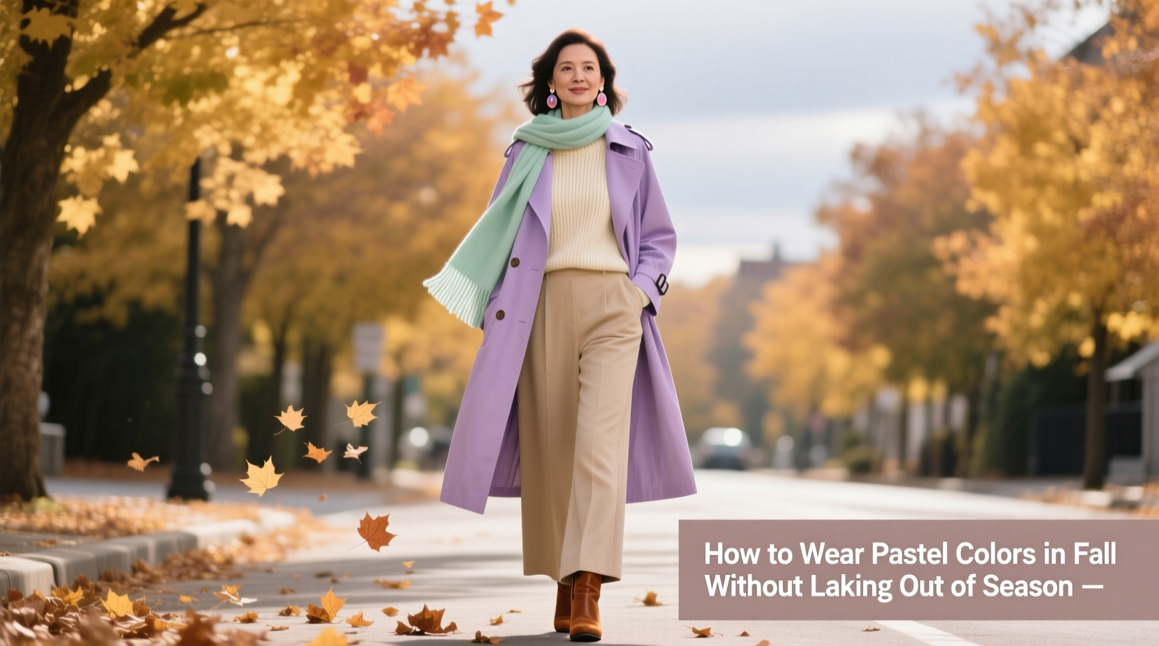 how to wear pastel colors in fall without looking out of season