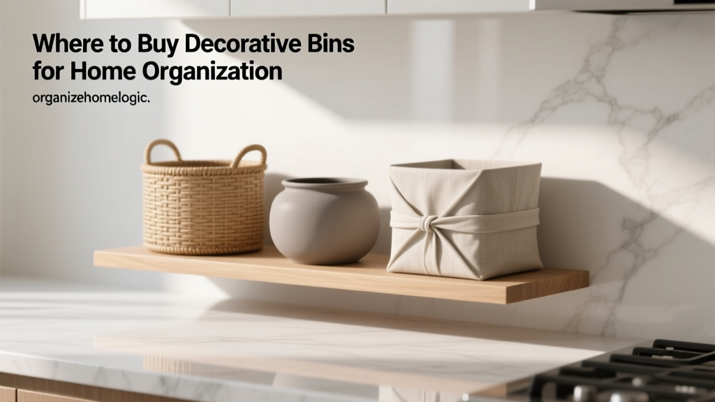 Where to Buy Decorative Bins for Home Organization