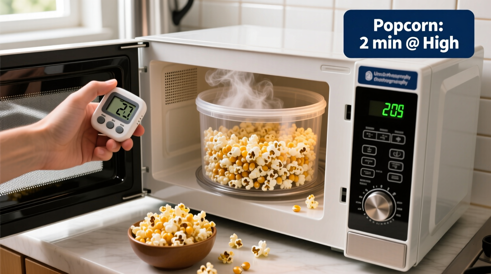 How to Make Perfect Microwave Popcorn in 3 Minutes