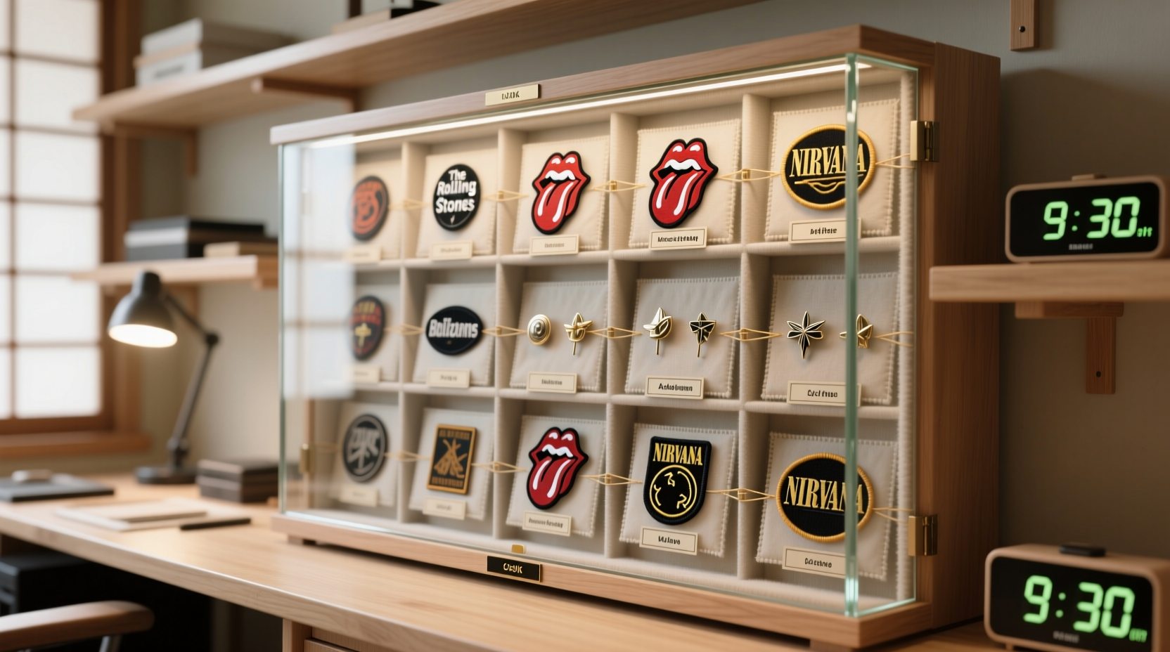 closet organization tips for vintage patches pins