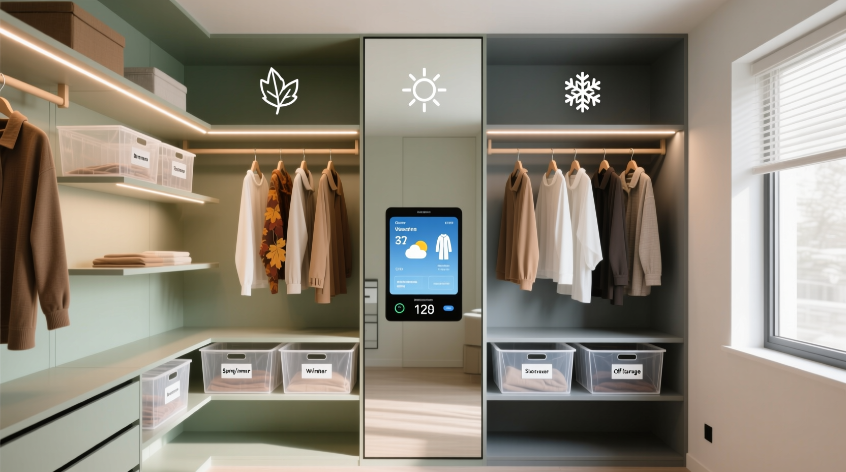 closet organization for remote workers