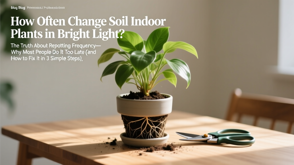 How Often to Change Soil for Indoor Plants in Bright Light
