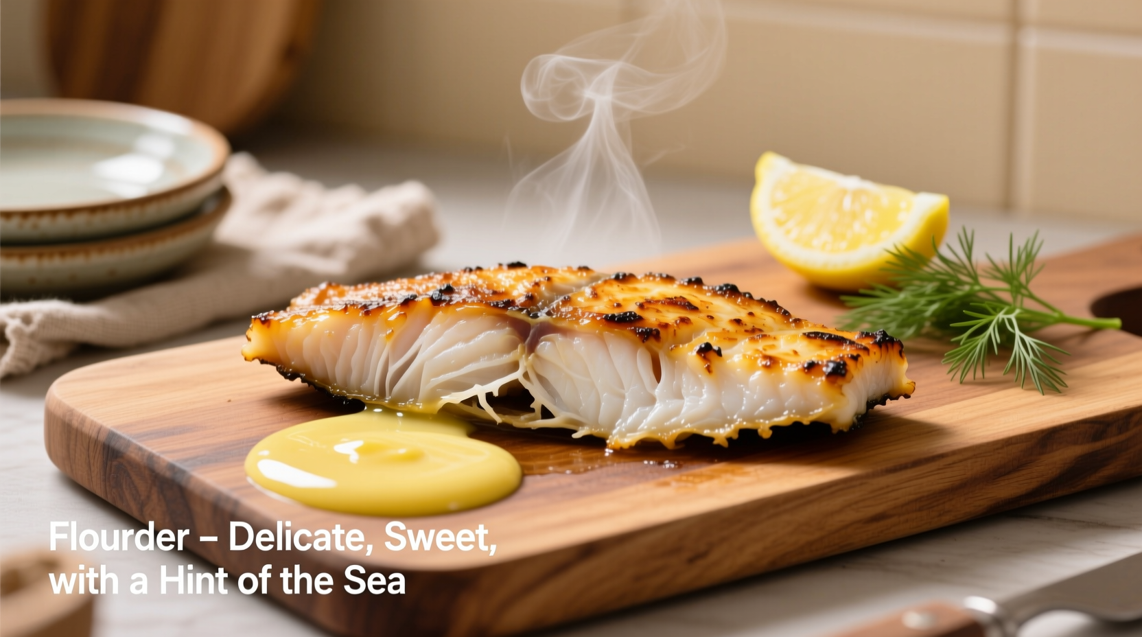 what does flounder taste like