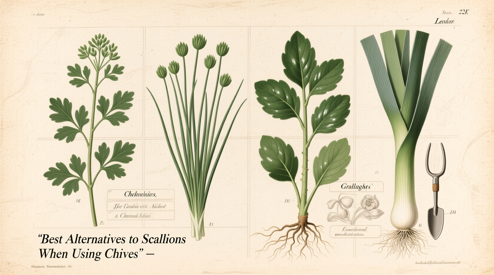 best alternatives to scallions when using chives