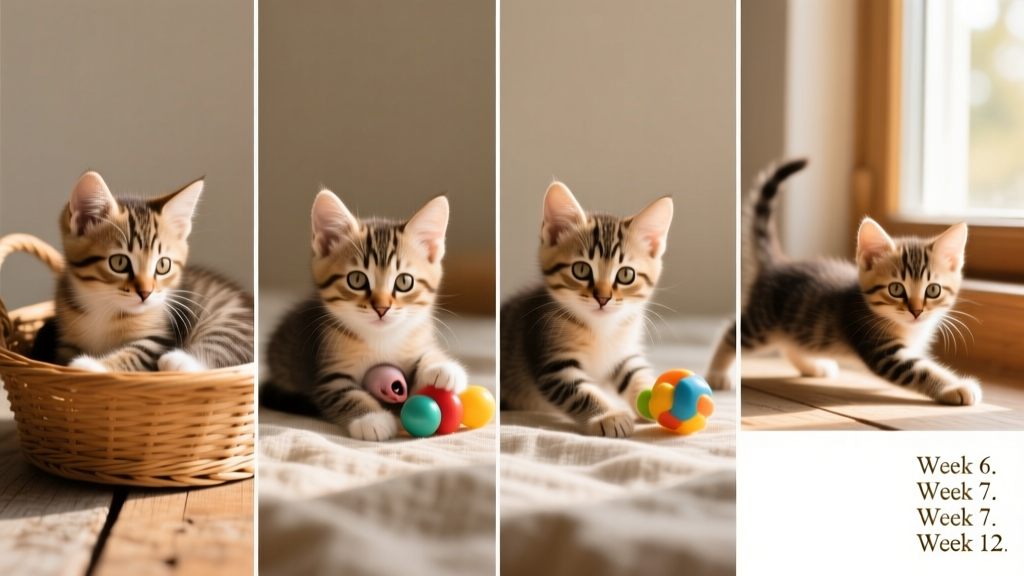 Kitten Development From 6 to 12 Weeks