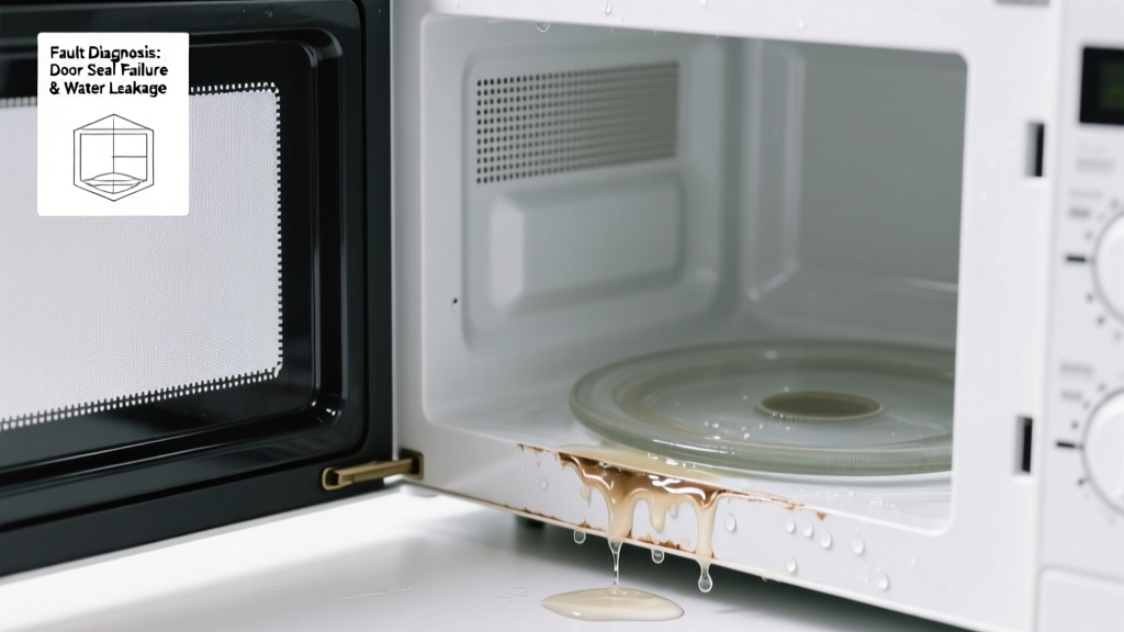 Microwave Door Won’t Open & Leaking Water: Quick Diagnosis
