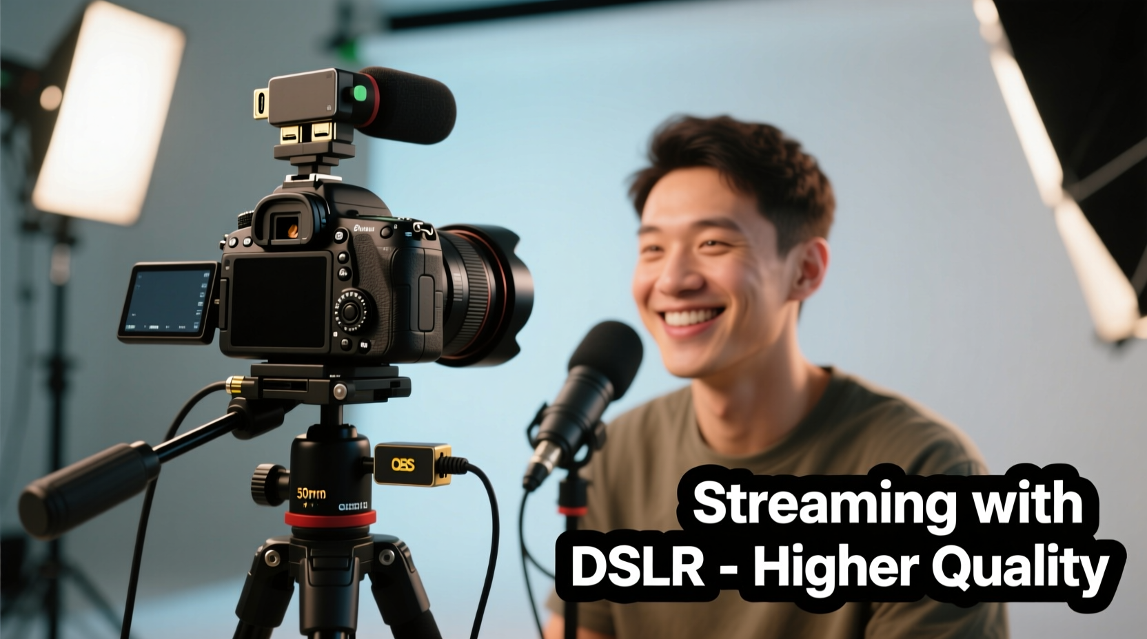 can you use a dslr camera for streaming and will it improve your video quality