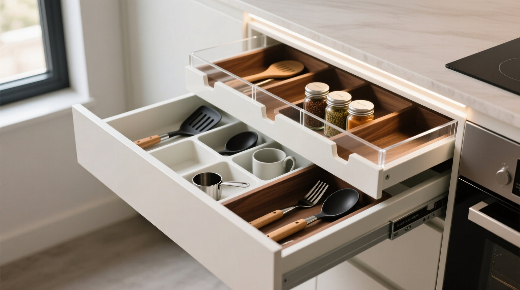 modular drawer inserts for irregular accessories