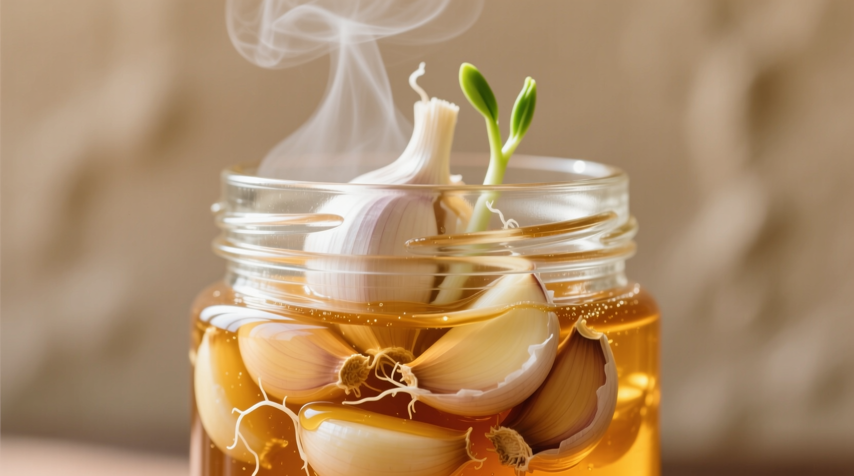 make fermented garlic honey with just three ingredients