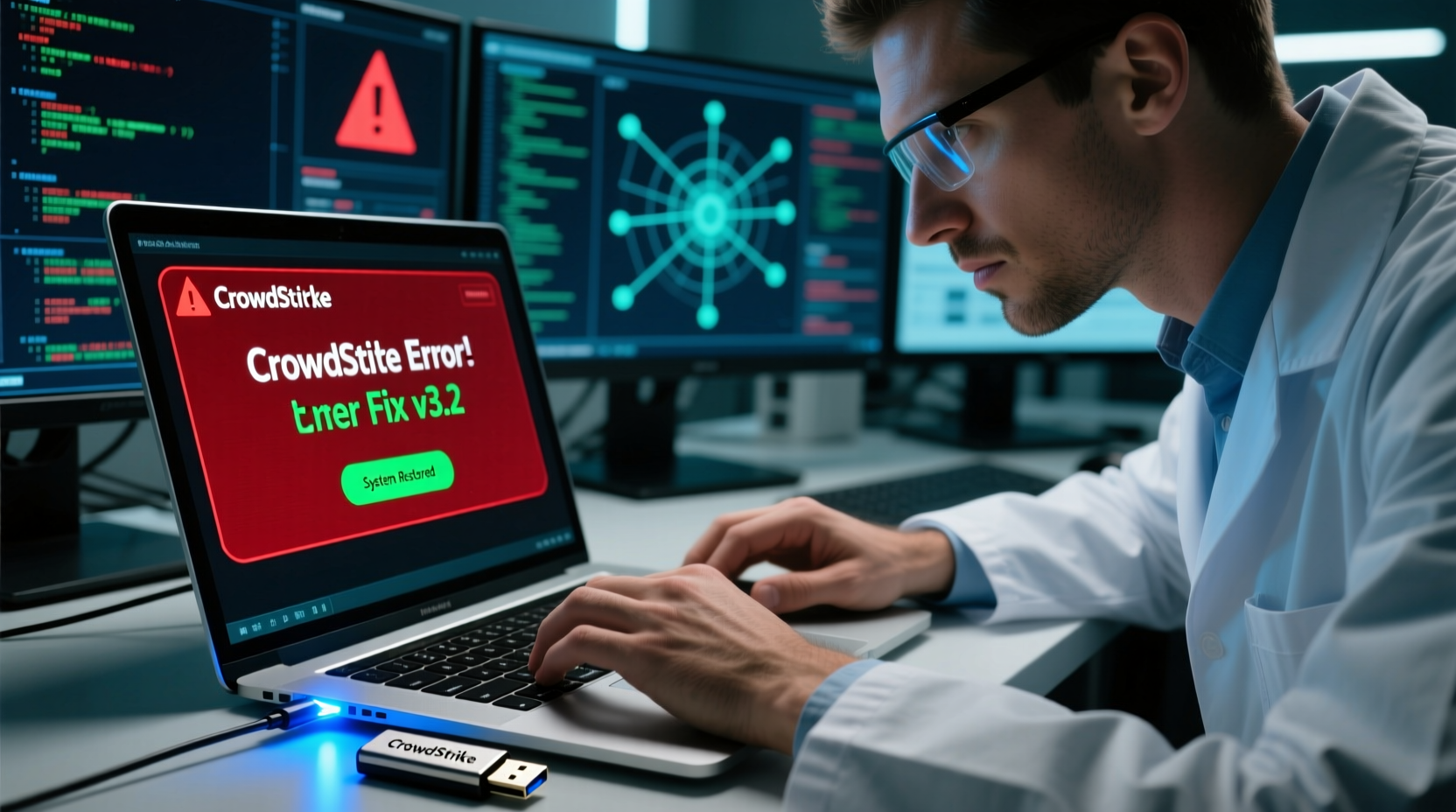 fix the crowdstrike bug with usb drive