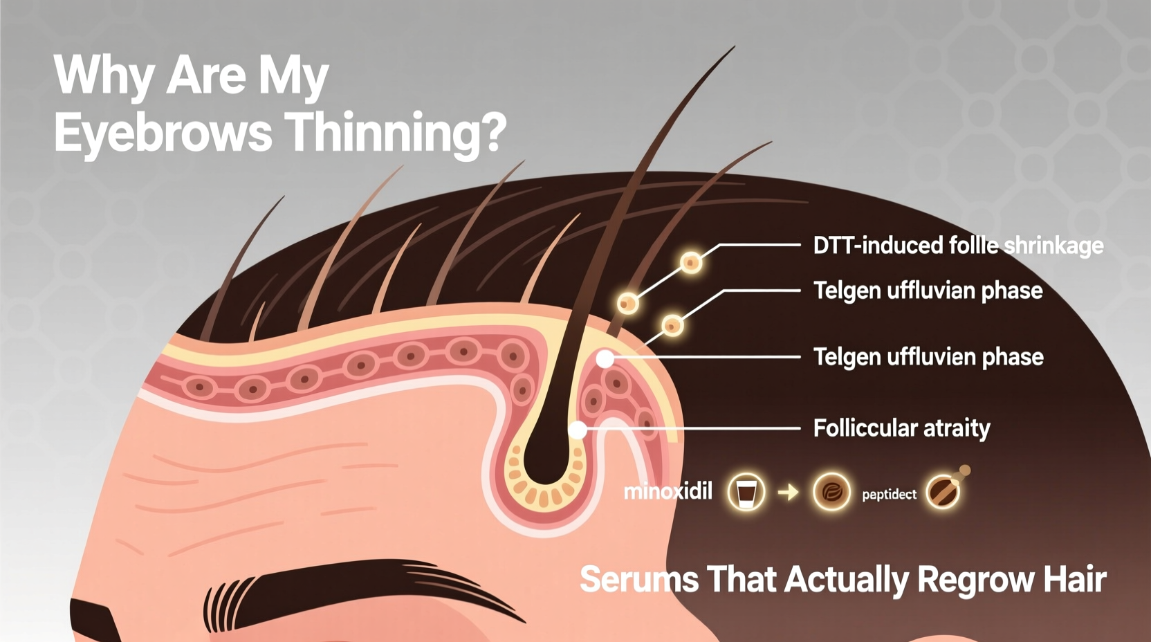 why are my eyebrows thinning and which serums actually regrow hair