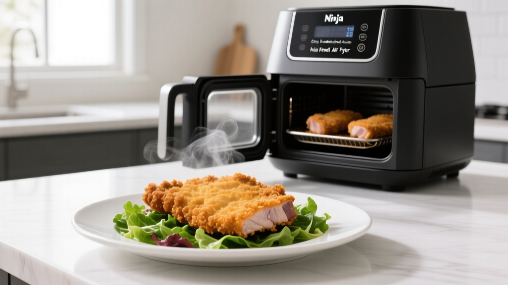 Crispy Breaded Pork Chops in Ninja Foodi Air Fryer