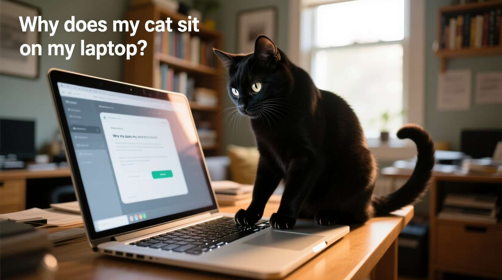 why does my cat sit on my laptop boundaries vs affection explained