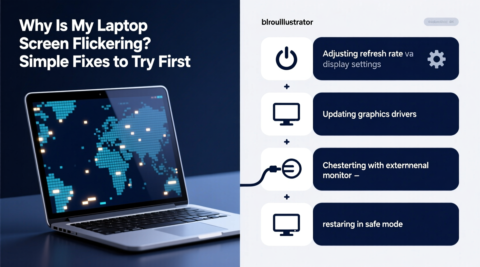 why is my laptop screen flickering and simple fixes to try first