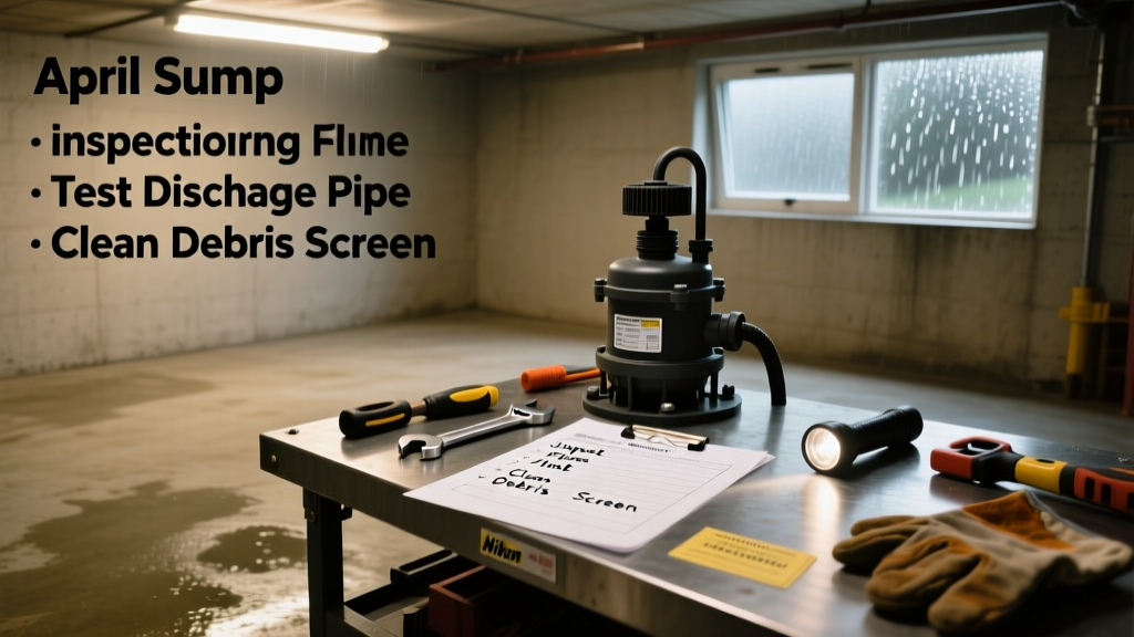 April Sump Pump Spring Maintenance Checklist