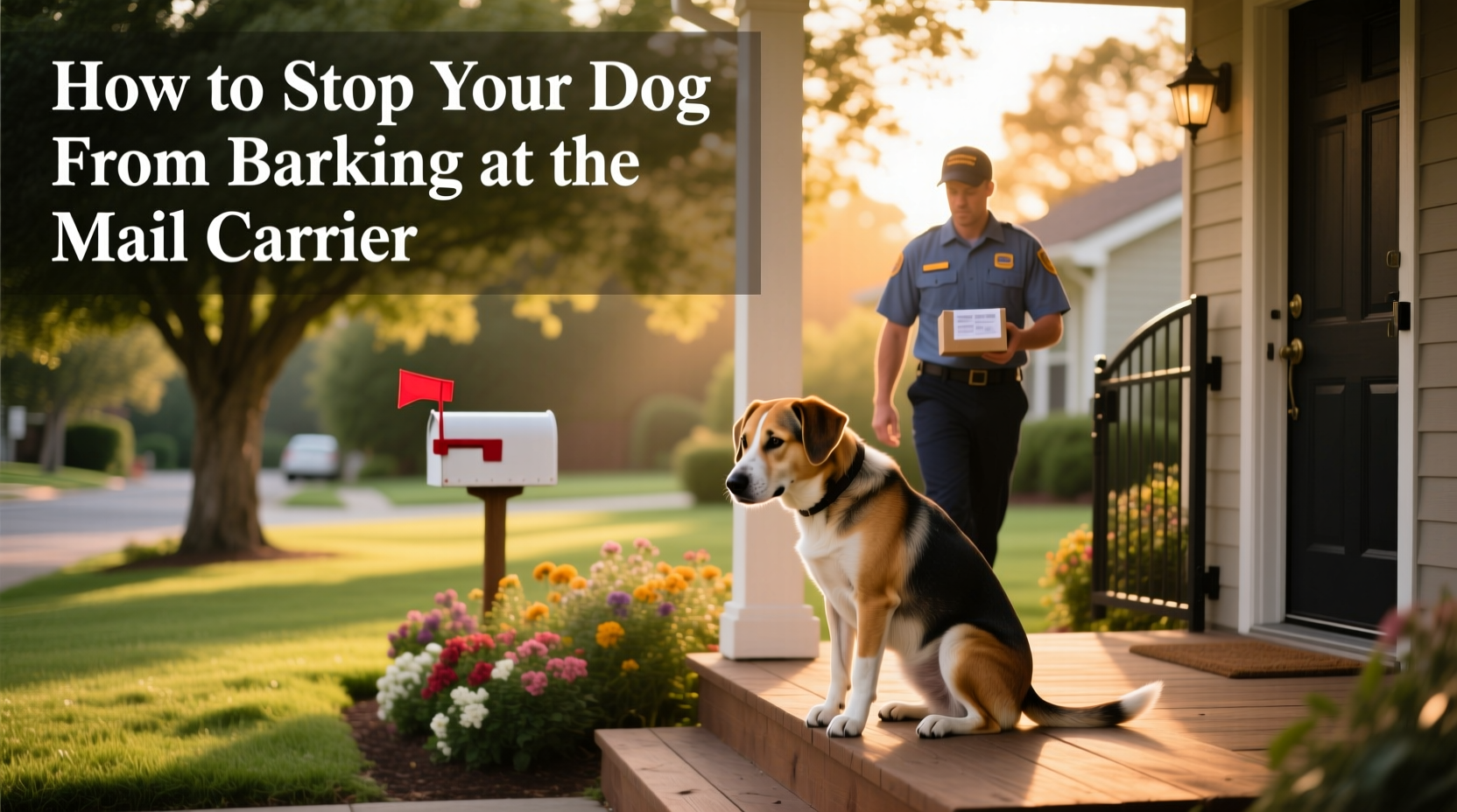 how to stop your dog from barking at the mail carrier without professional training