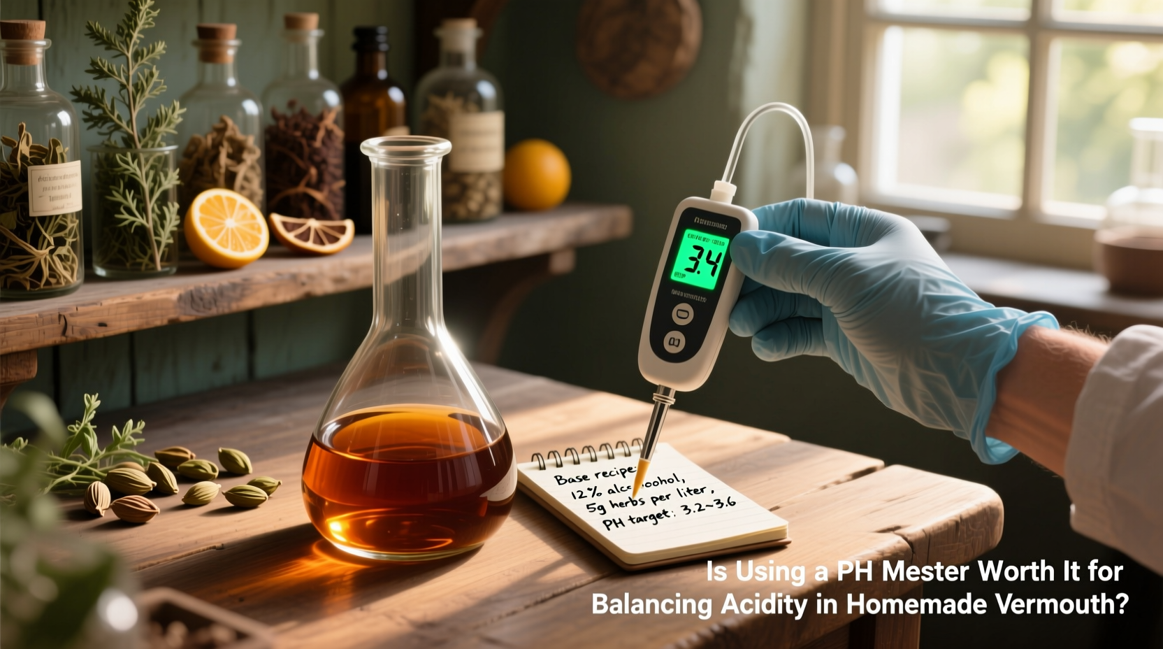 is using a pH meter worth it for balancing acidity in homemade vermouth recipes