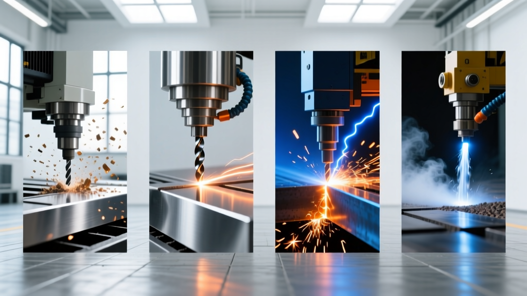 CNC Machine Cutting Metal: Milling vs. Laser vs. Plasma vs. Waterjet