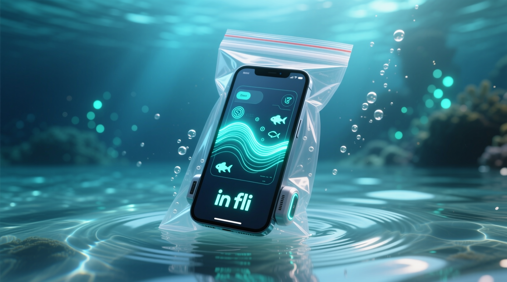 use a ziploc bag to turn your smartphone into an in fli