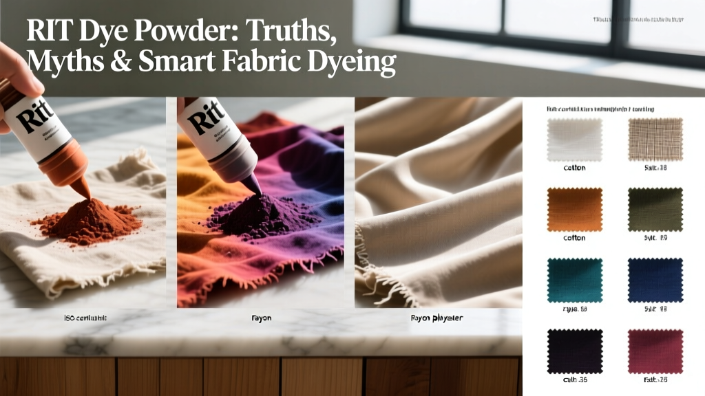 RIT Dye Powder: Truths, Myths & Smart Fabric Dyeing