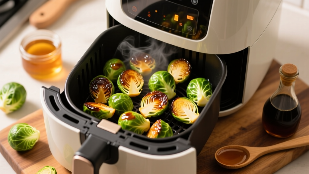 Balsamic Honey Brussels Sprouts in Air Fryer