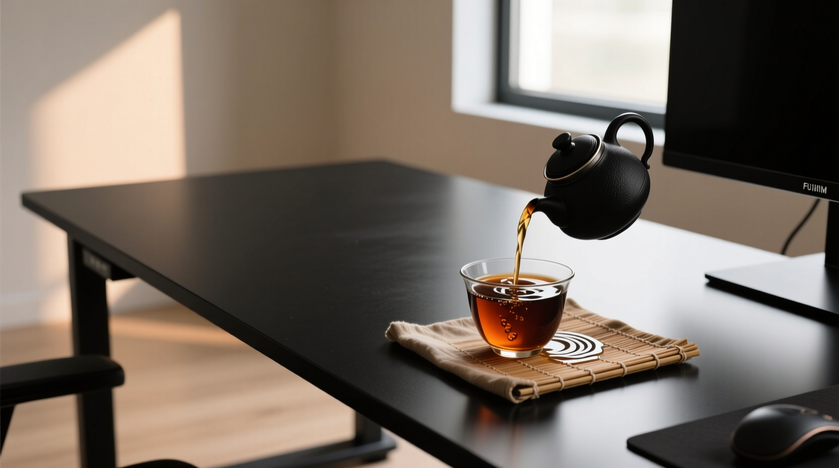 eco friendly cleaning for matte black desks