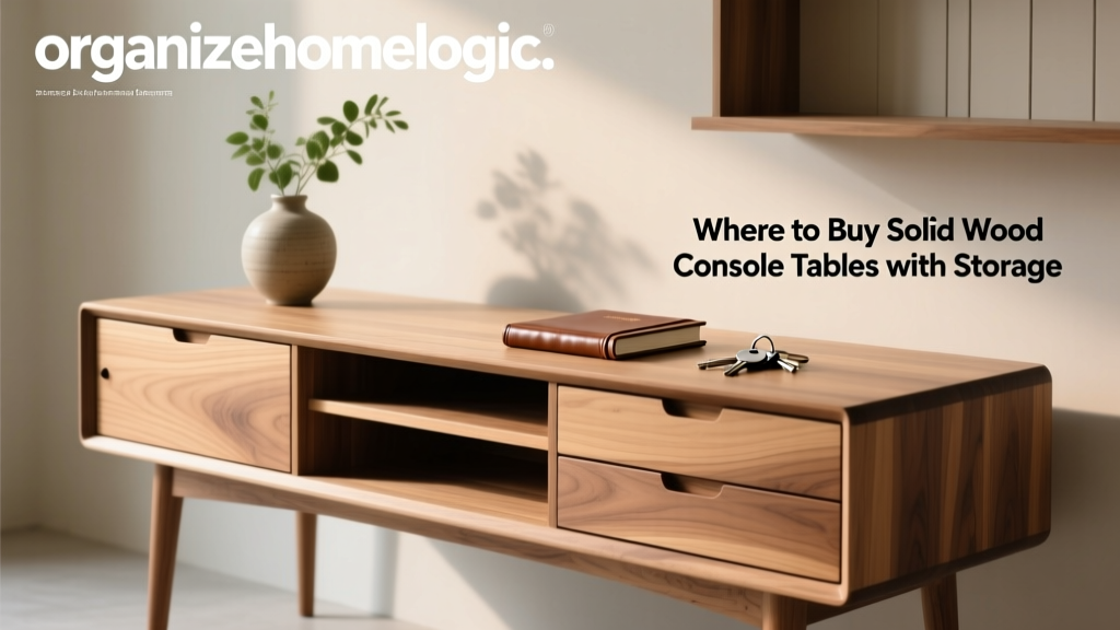 Where to Buy Solid Wood Console Tables with Storage