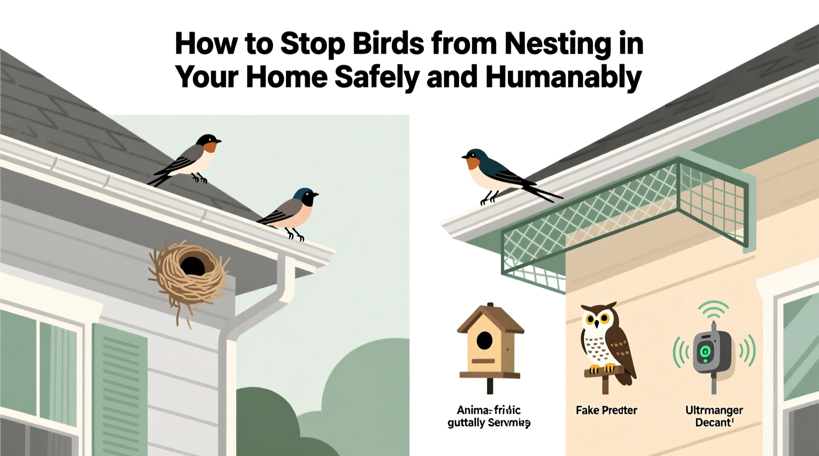How to Stop Birds from Nesting in Your Home Safely and Humanely