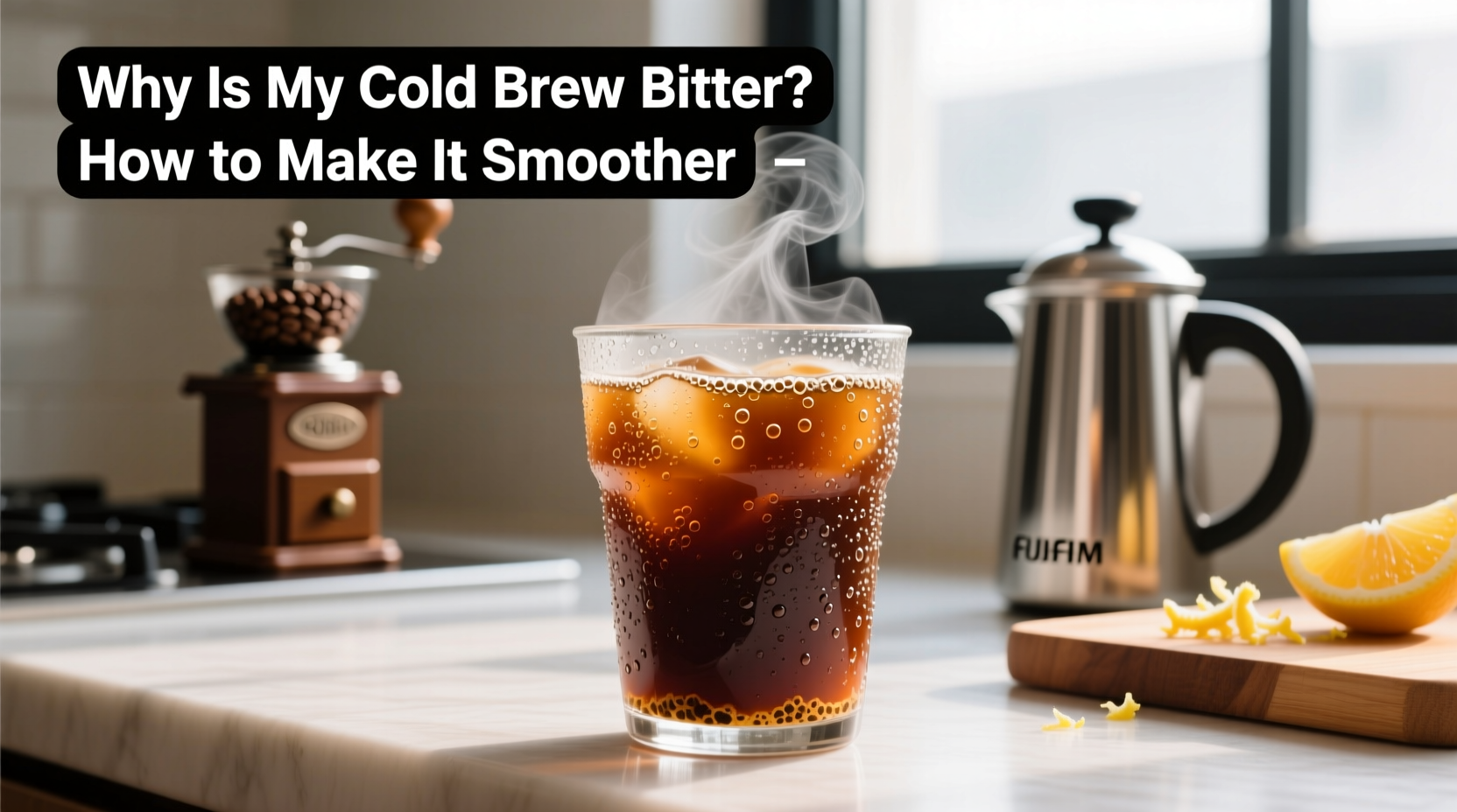 why is my cold brew coffee bitter and how to make it smoother
