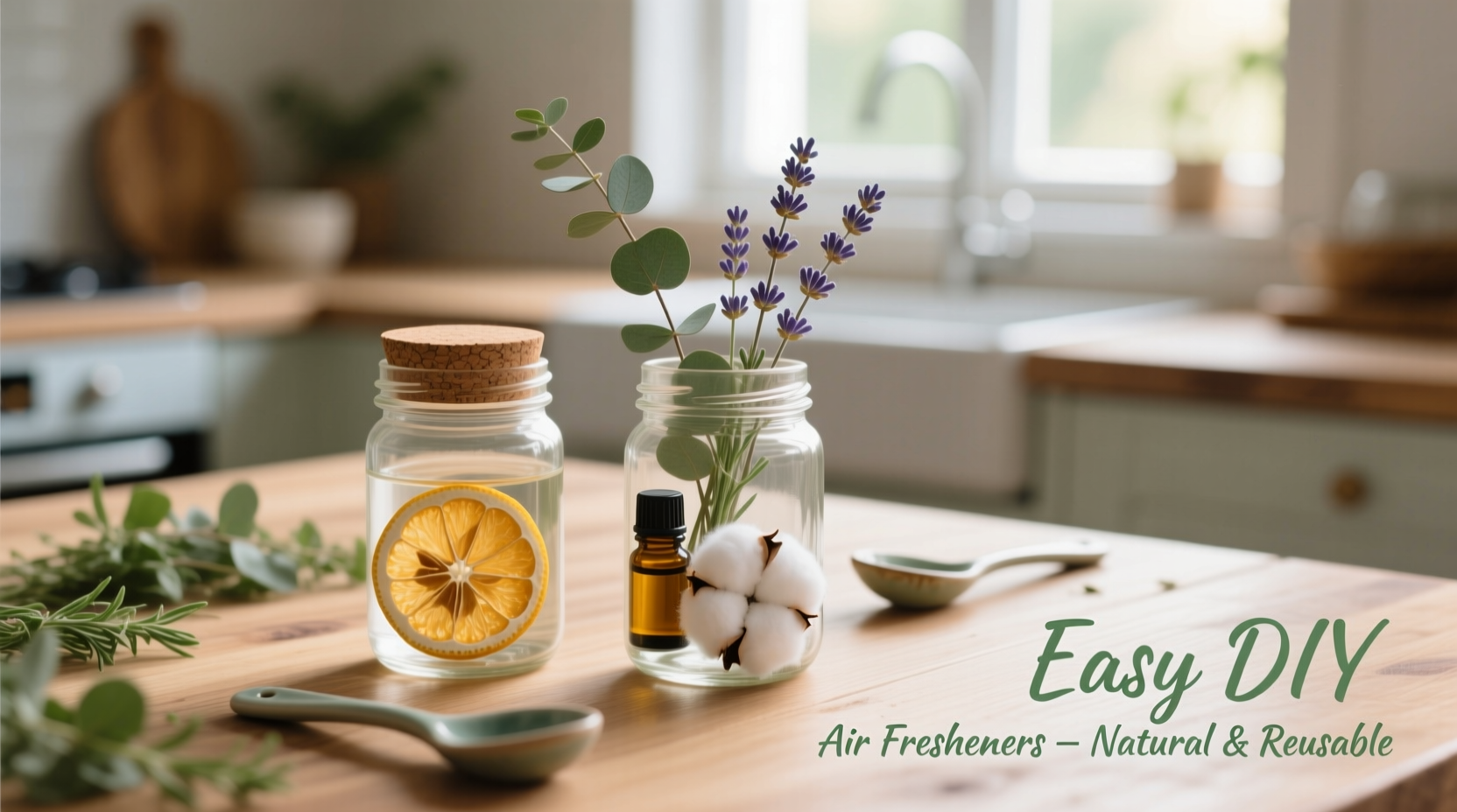 easy diy air fresheners using essential oils and recyclable containers