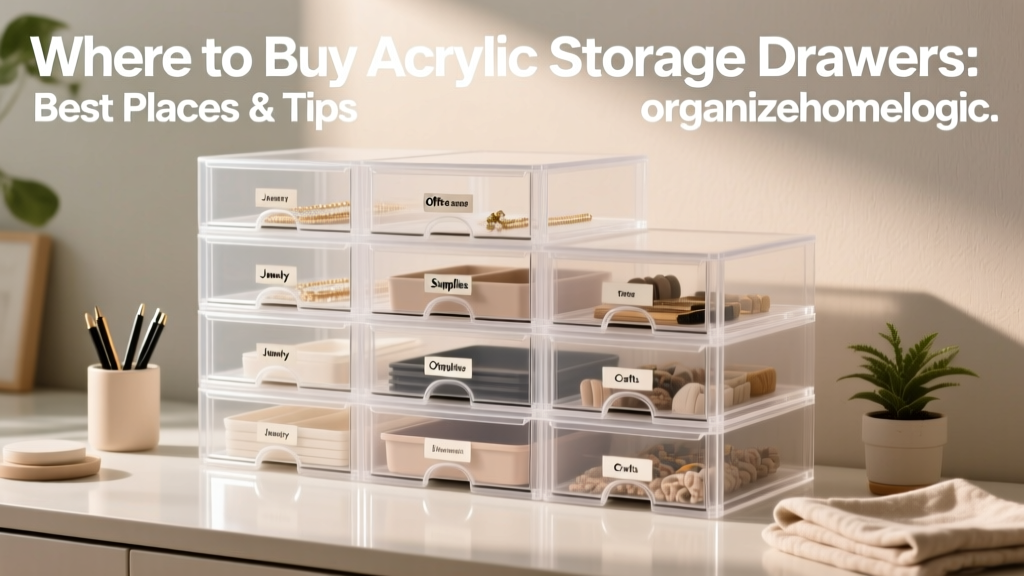 Where to Buy Acrylic Storage Drawers: Best Places & Tips