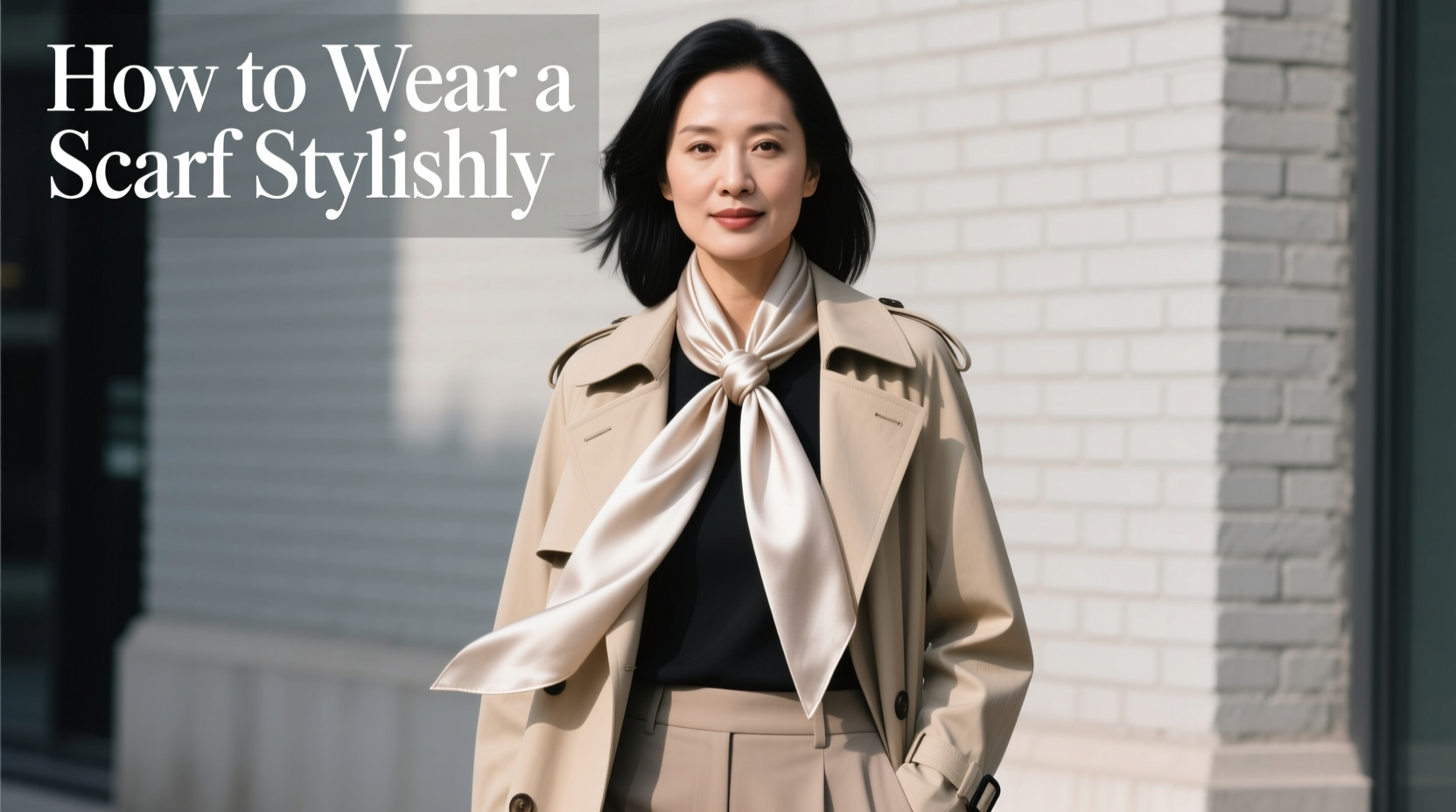 how to wear a scarf stylishly without it looking bulky or messy