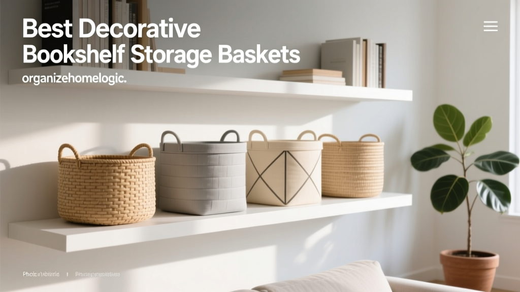 Best Decorative Bookshelf Storage Baskets