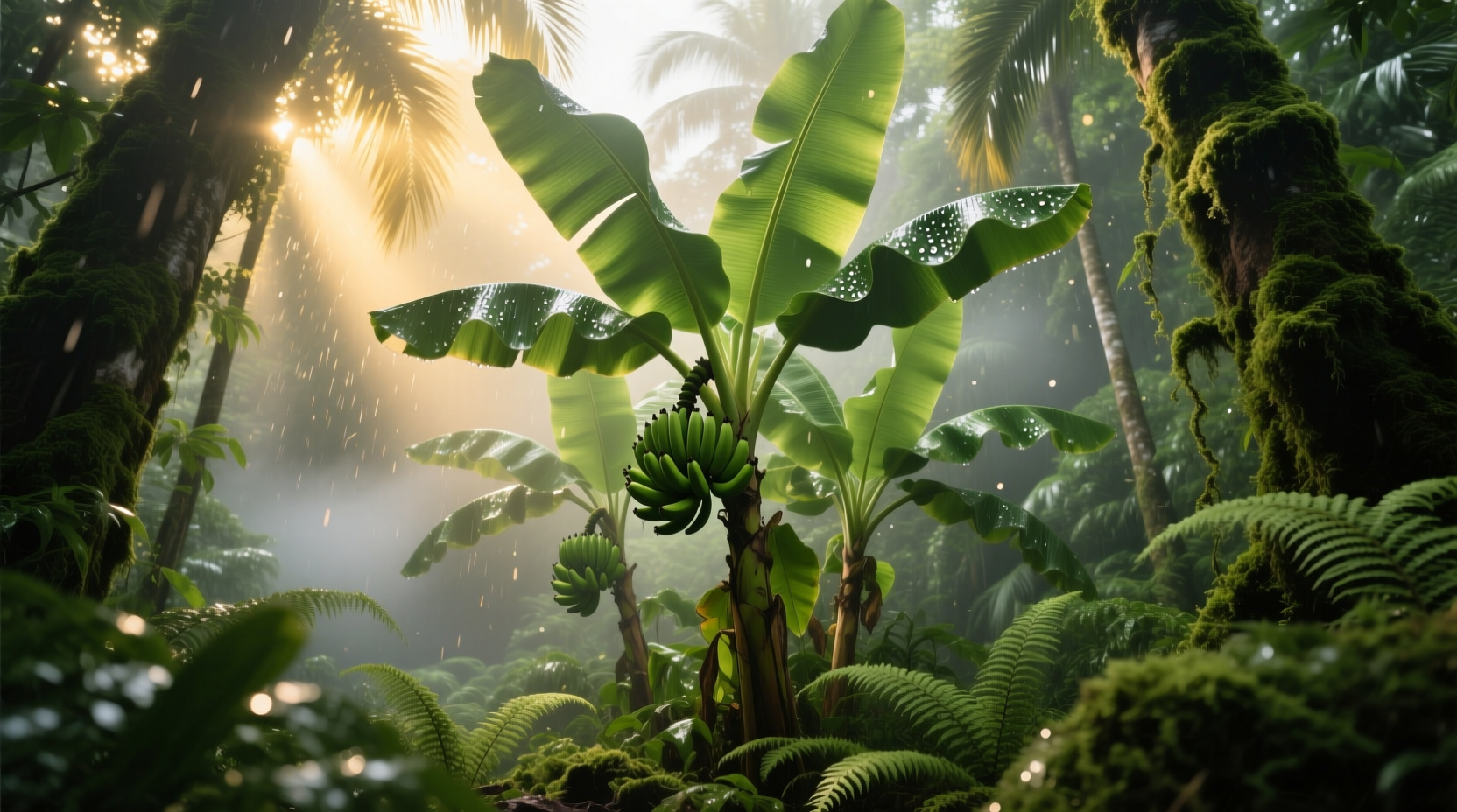 banana leaf plants