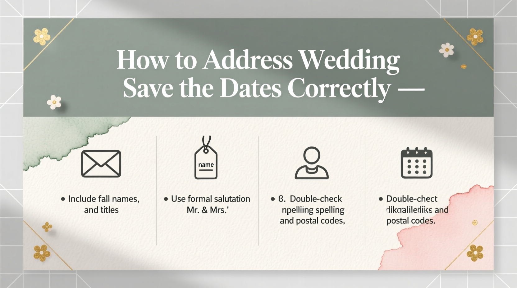 how do you address wedding save the dates