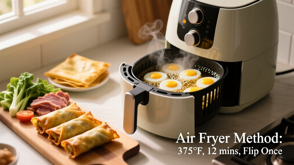 How to Deep Fry Frozen Egg Rolls (Air Fryer Method)