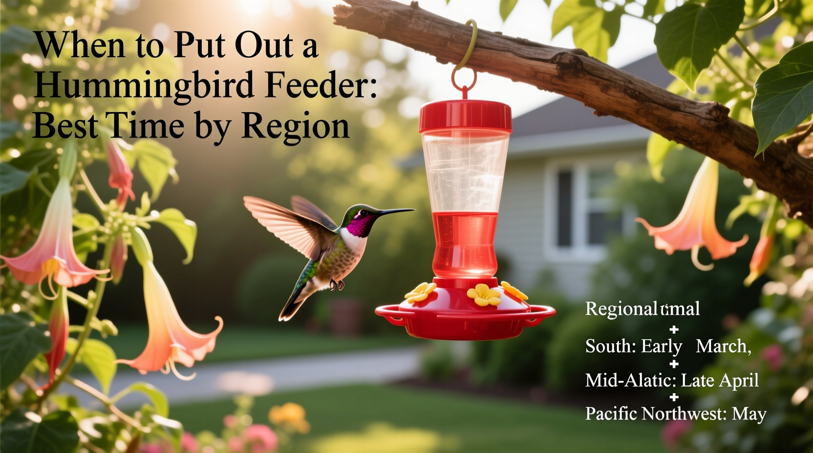 when to put out humming bird feeder