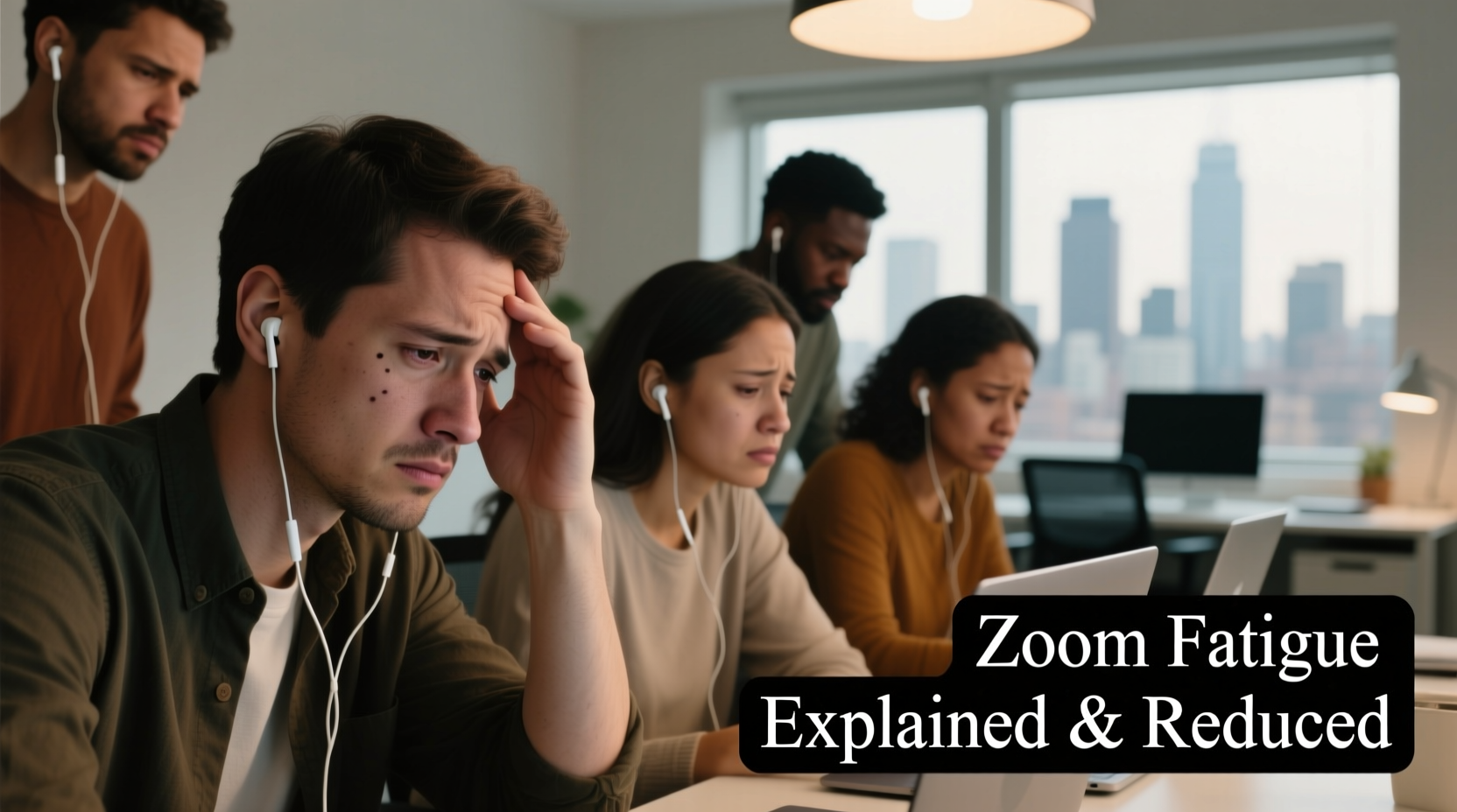 why do video calls make us tired zoom fatigue explained and reduced