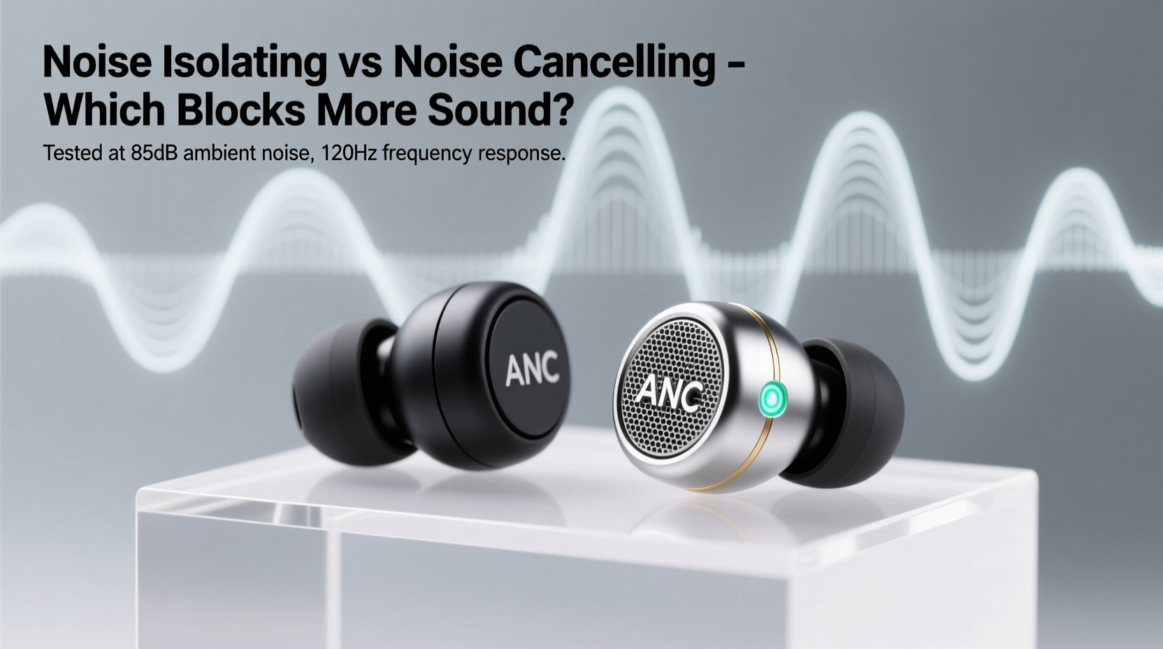 noise isolating vs noise cancelling ear tips which blocks more sound