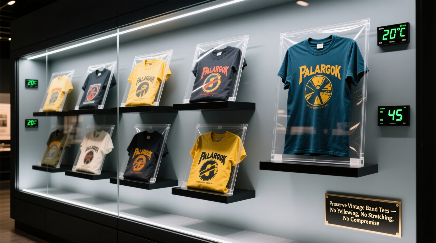 how to organize vintage band tees safely