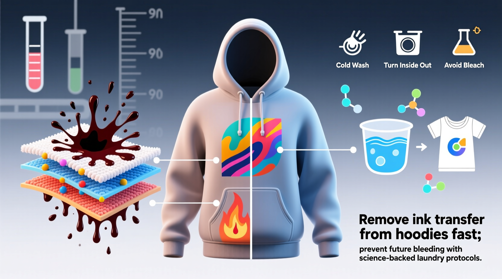 how to remove ink transfer from hoodies