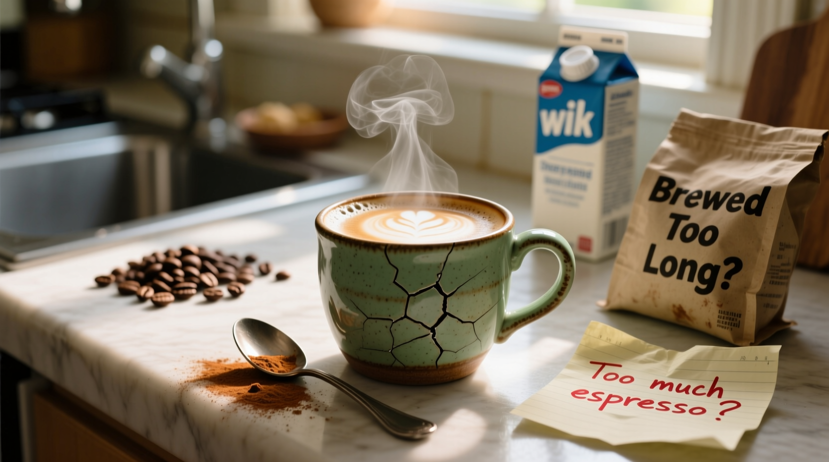 reasons your homemade latte tastes off