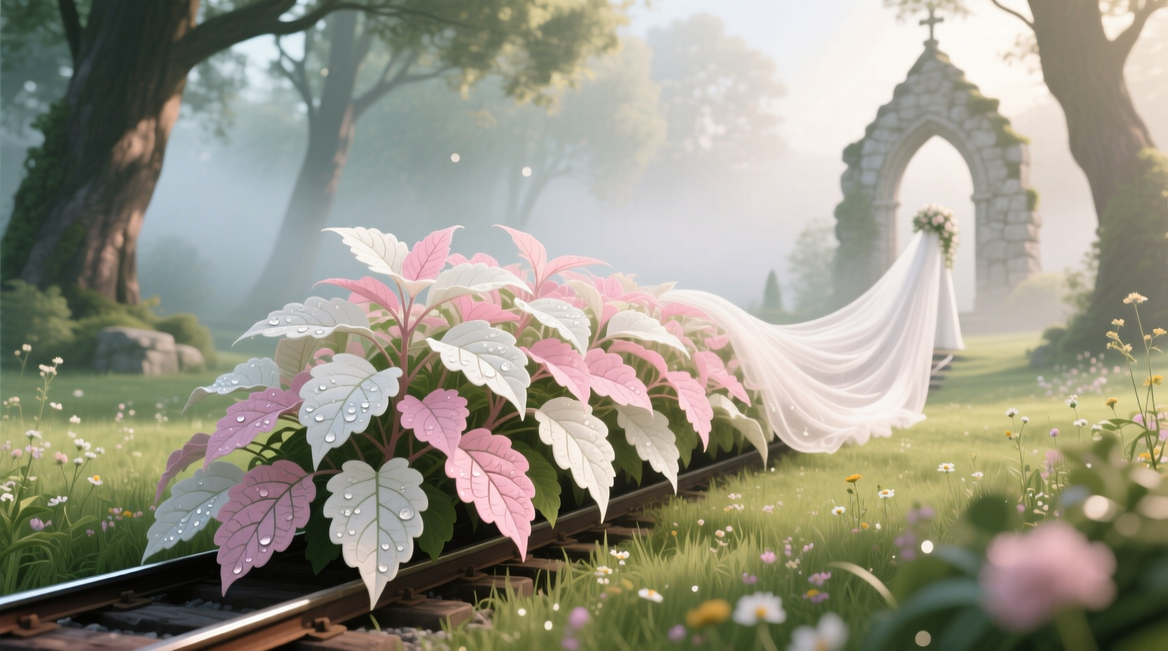 wedding train coleus