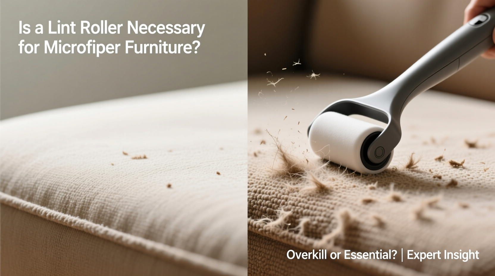 is a lint roller necessary for microfiber furniture or overkill
