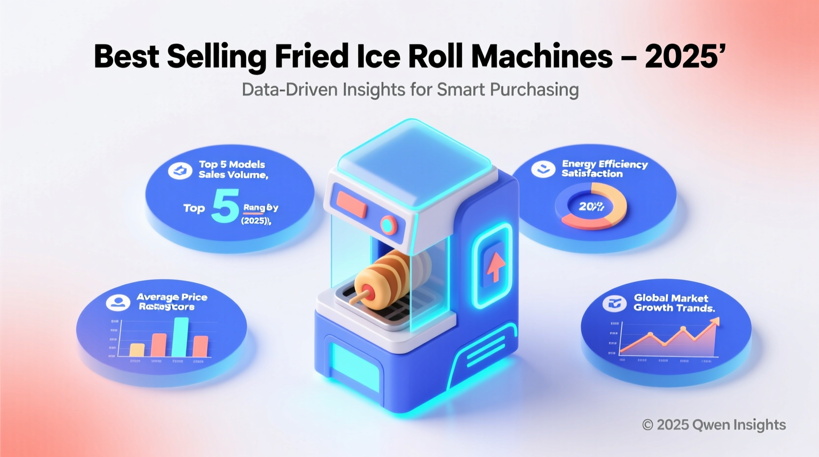 best selling fried ice roll machine