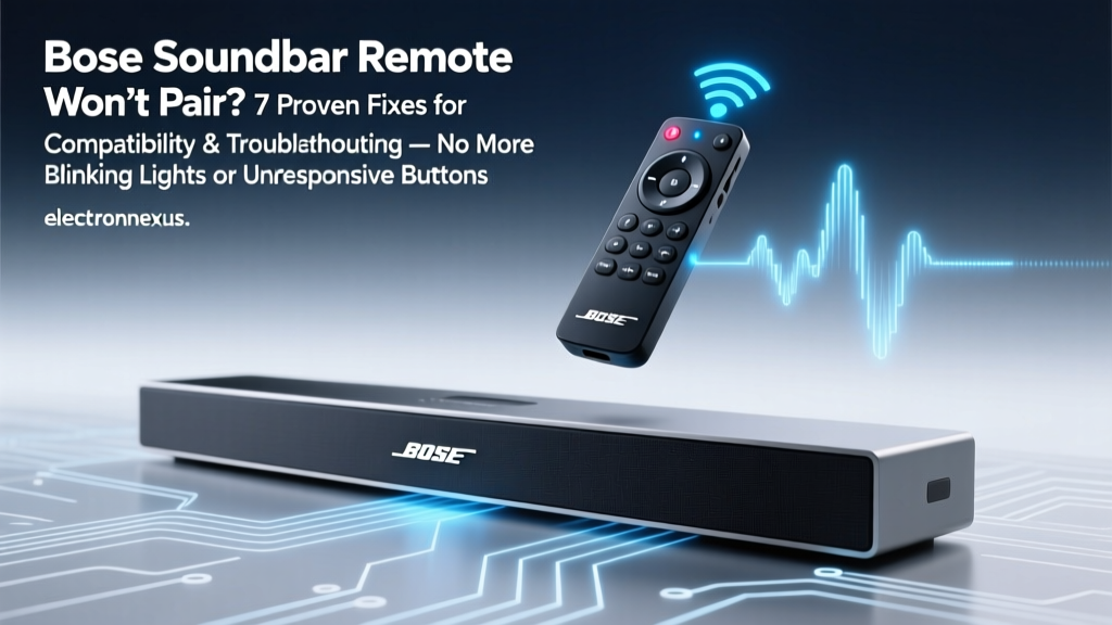 Bose Soundbar Remote Won’t Pair? 7 Proven Fixes for Compatibility & Troubleshooting — No More Blinking Lights or Unresponsive Buttons